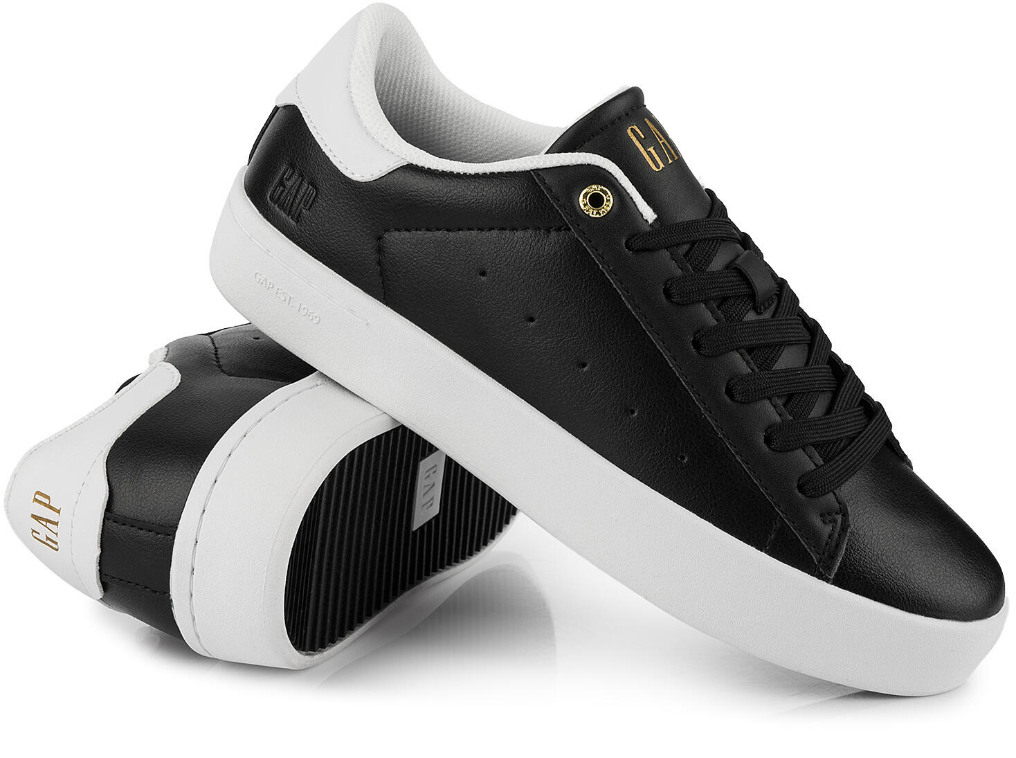 Męskie buty sneakersy trampki sportowe niskie czarne GAP SUN LTX 4/7