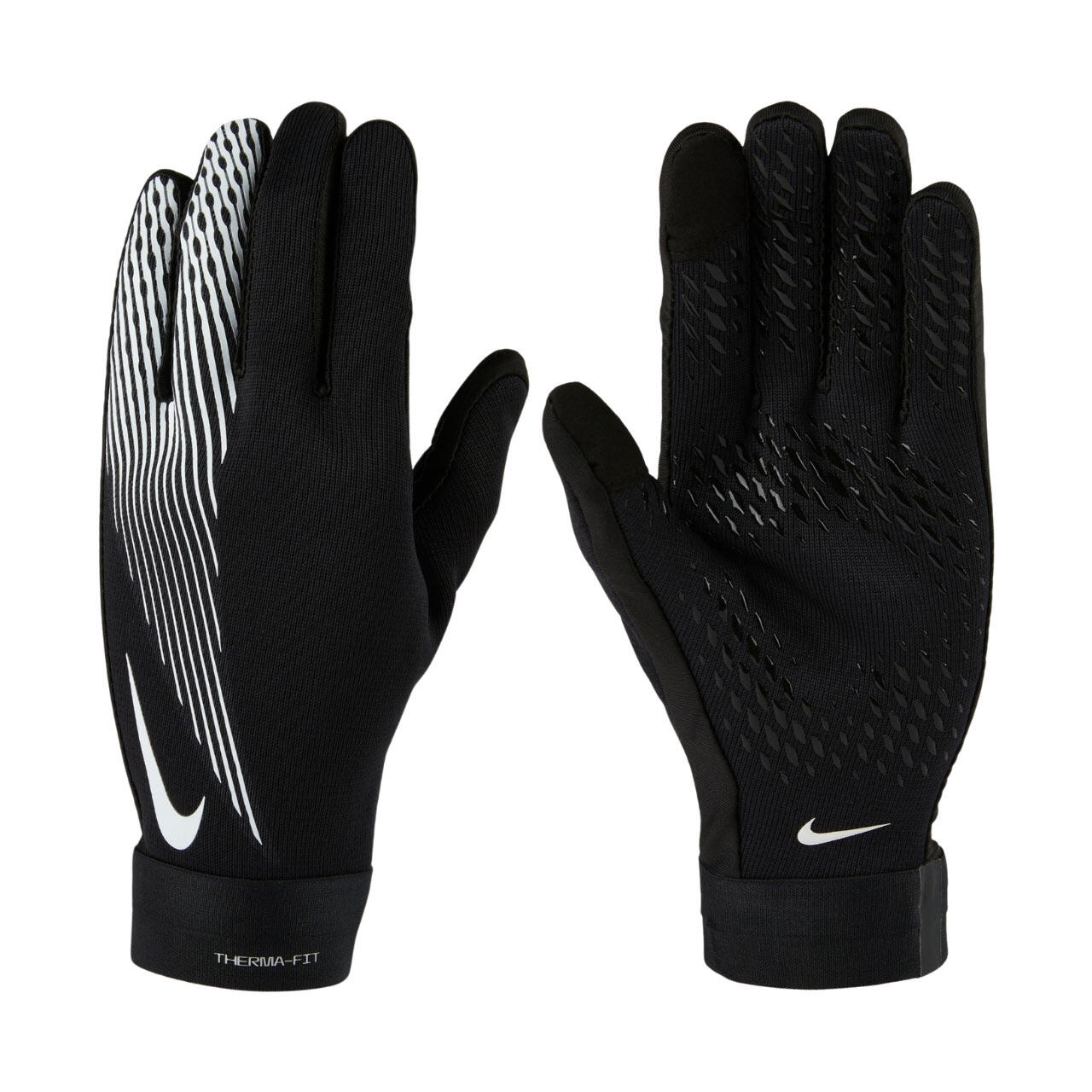 Mănuși Nike Academy Therma-FIT alb-negru