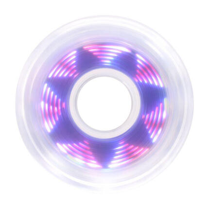 Zestaw 4 kółek do rolek Luminous 80mm/85A Pixel Clear Rosette Purple LED