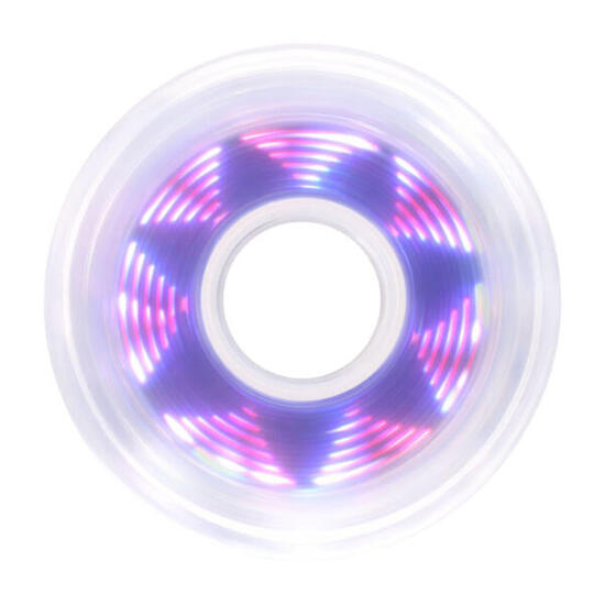 Zestaw 4 kółek do rolek Luminous 80mm/85A Pixel Clear Rosette Purple LED