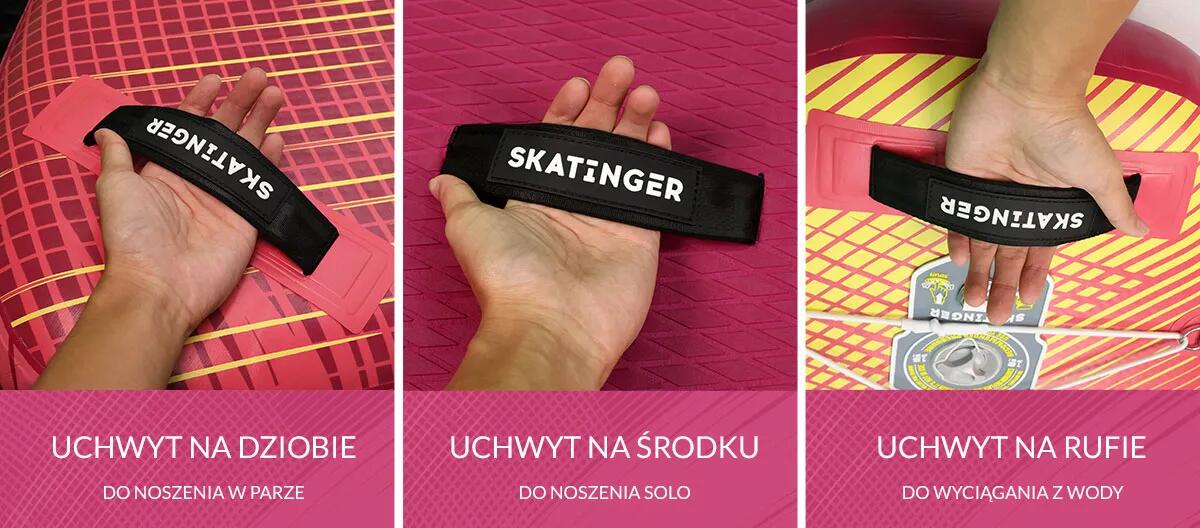 SUP SKATINGER Prana Meteor Red 350x89x15 cm (11'6'') yoga board 5/7