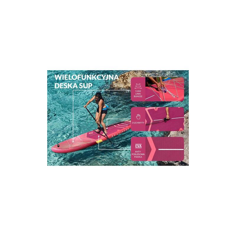 Paddleboard SKATINGER Prana Meteor Red 350x89x15 cm (11'6'') yoga
