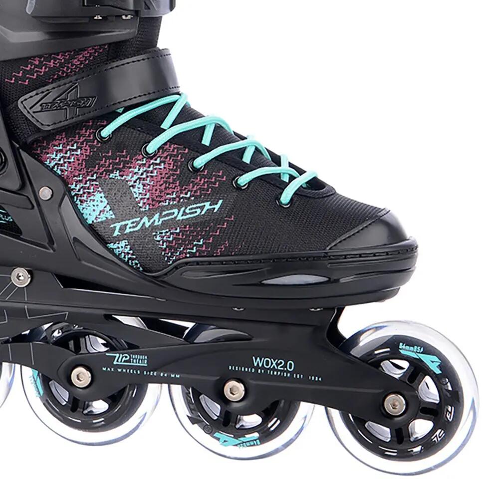 Wox 2.0 84 - Patines en línea ujer - Negro - Turquesa 2/7