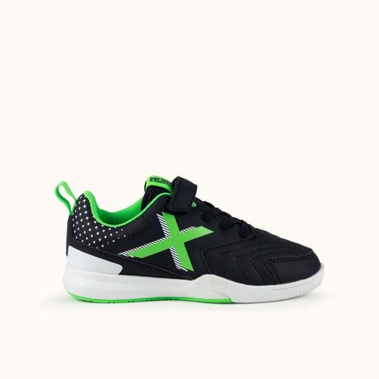 Munich RONDITO KID ELASTIC LACE noir chaussures de futsal enfant