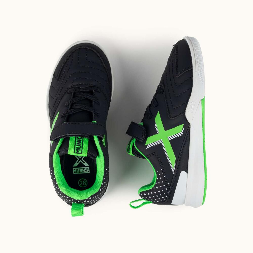Munich RONDITO KID ELASTIC LACE noir chaussures de futsal enfant 5/6