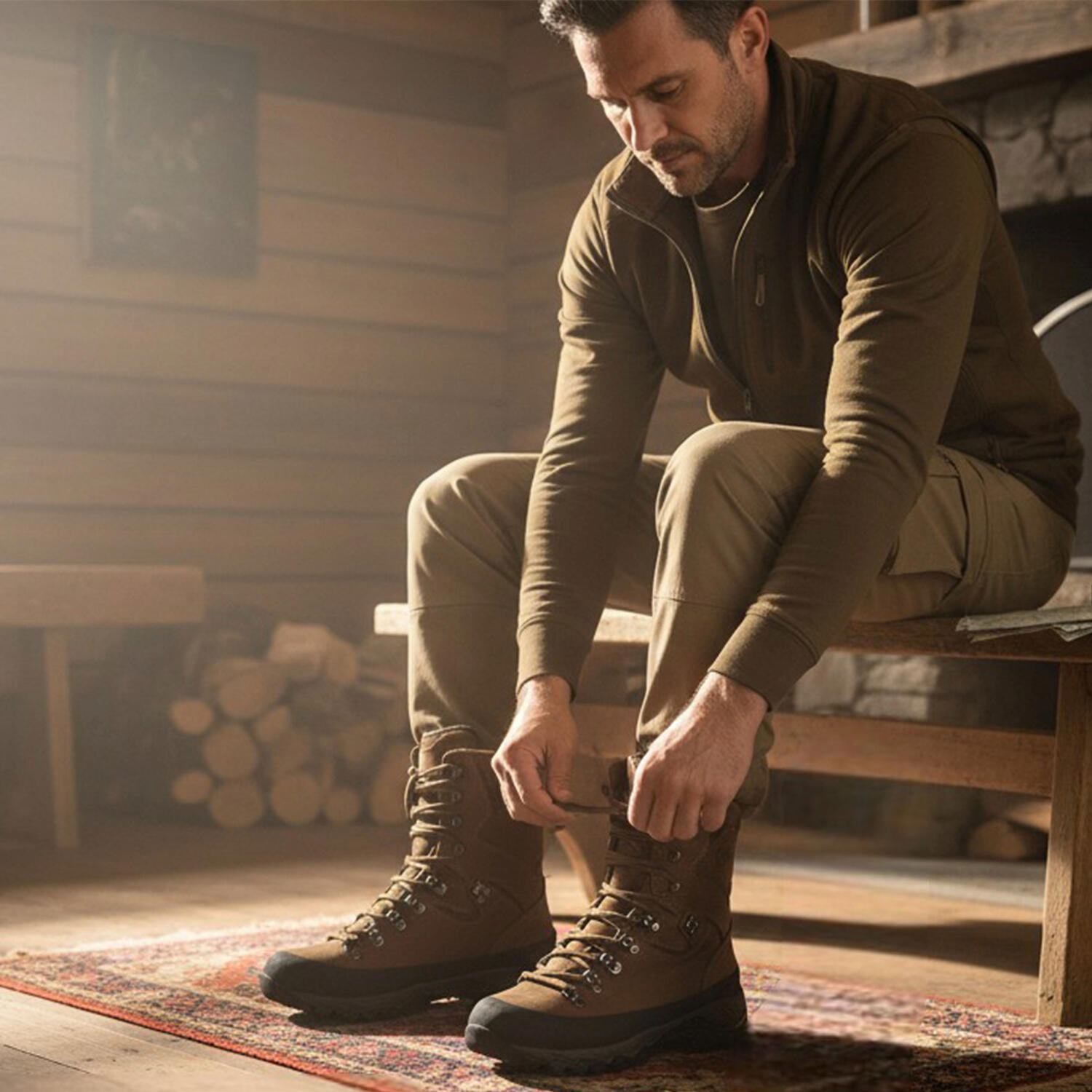 Almwalker Outdoorstiefel Alpha ATX Herren (Braun) Größe 43 2/4