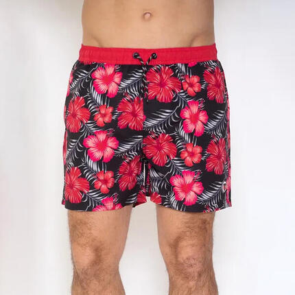 Short de bain pour homme Maflower Stade Toulousain Rouge et noir