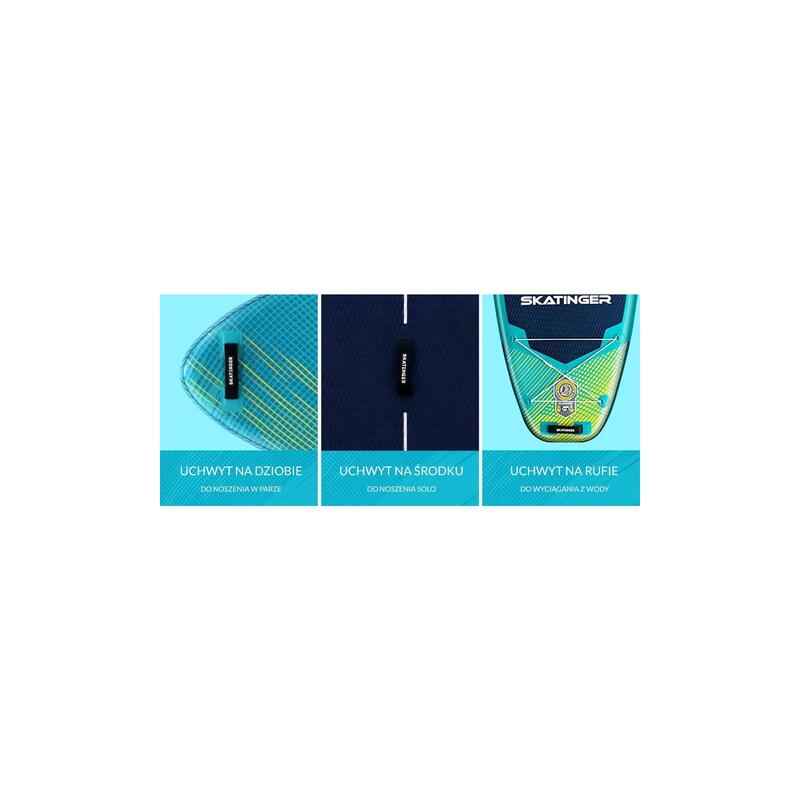 Paddleboard SKATINGER Prana Meteor Blue 350x89x15 cm (11'6'') yoga