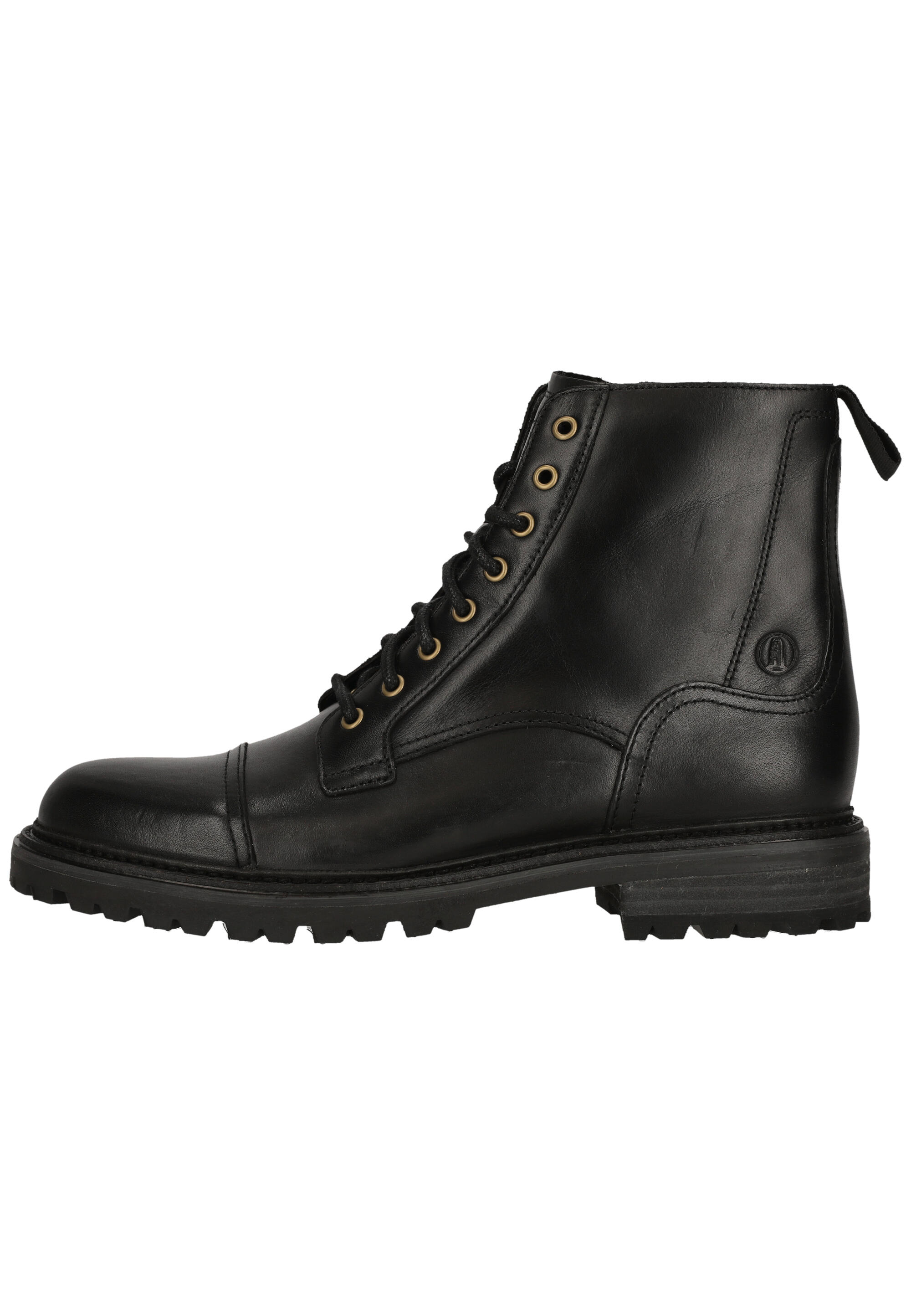 Schnürstiefeletten Clarkridge Hi Black Leather 1/5
