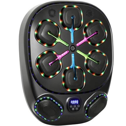 Machine de boxe musicale, machine de boxe électronique à LED avec double zone de
