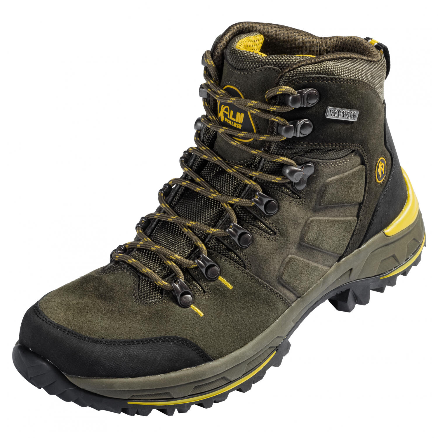 Almwalker Outdoorboots Kongo Herren (Oliv/Schwarz) Größe 45 2/4