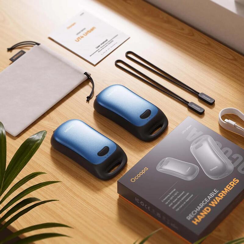 Încălzitor de mâini Ocoopa UT4 Urban, 2× 3000 mAh, până la 2×9 h, IP45