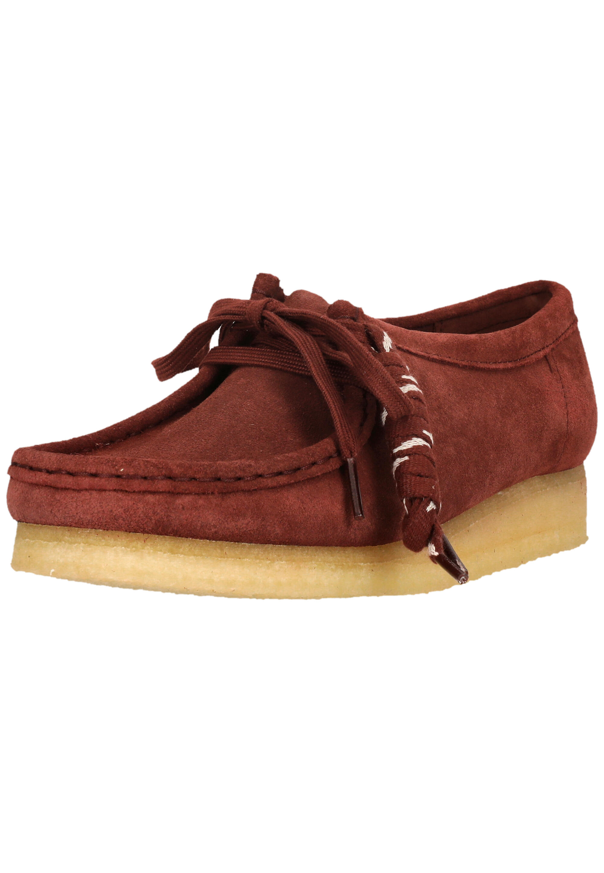 Schnürschuhe Wallabee. Deep Red Sde 2/5