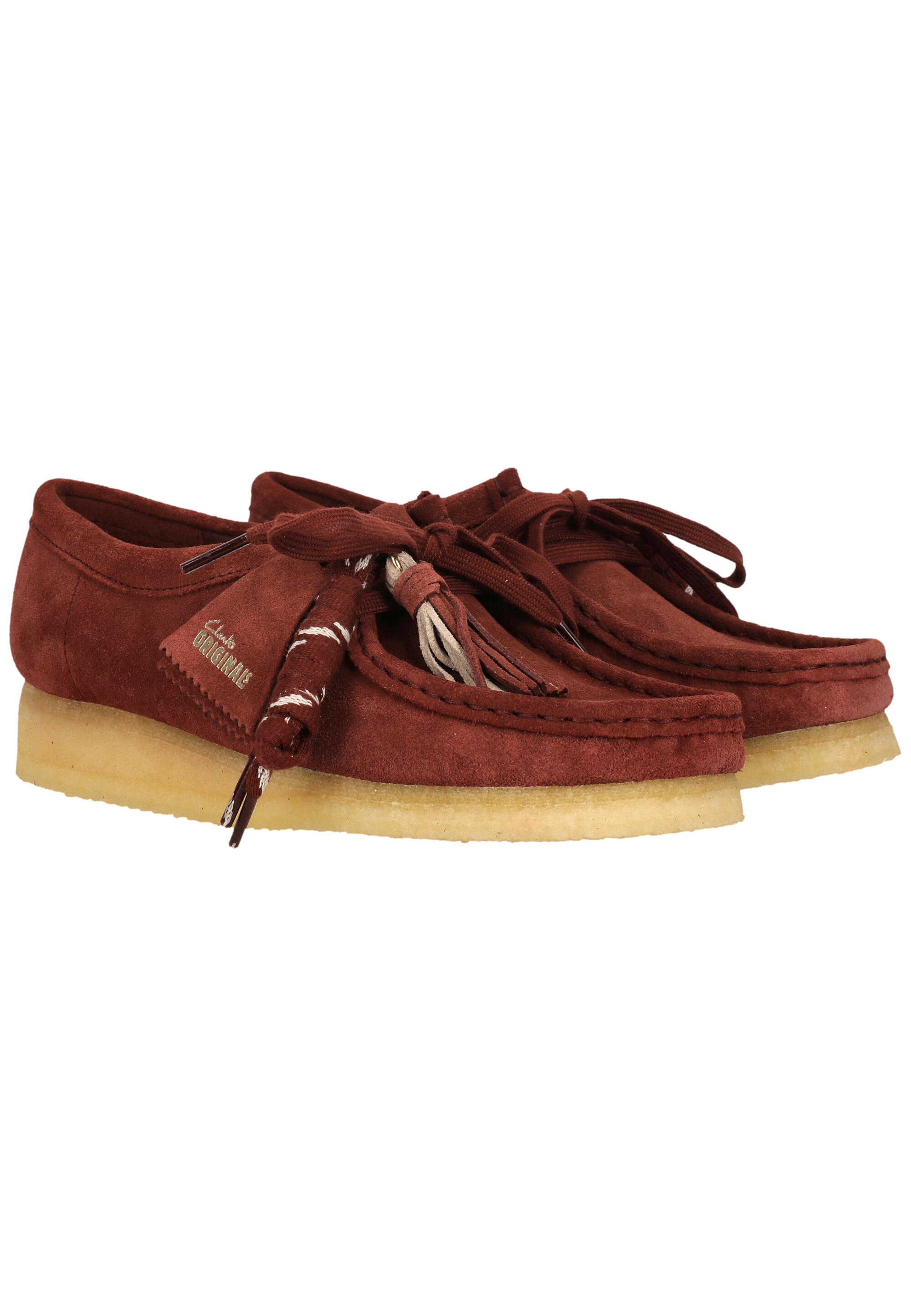 Schnürschuhe Wallabee. Deep Red Sde 4/5