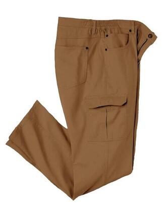 Le Pantalon Twill Cargo Taille Semi-Elastiquée