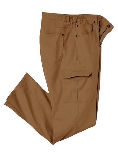 Le Pantalon Twill Cargo Taille Semi-Elastiquée