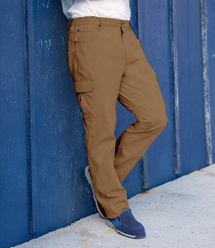 Le Pantalon Twill Cargo Taille Semi-Elastiquée 2/2