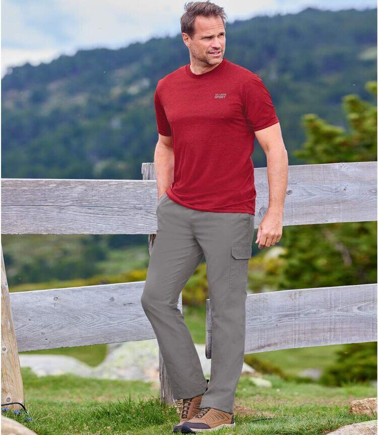 Pantalon Détente Cargo Gris 4/4
