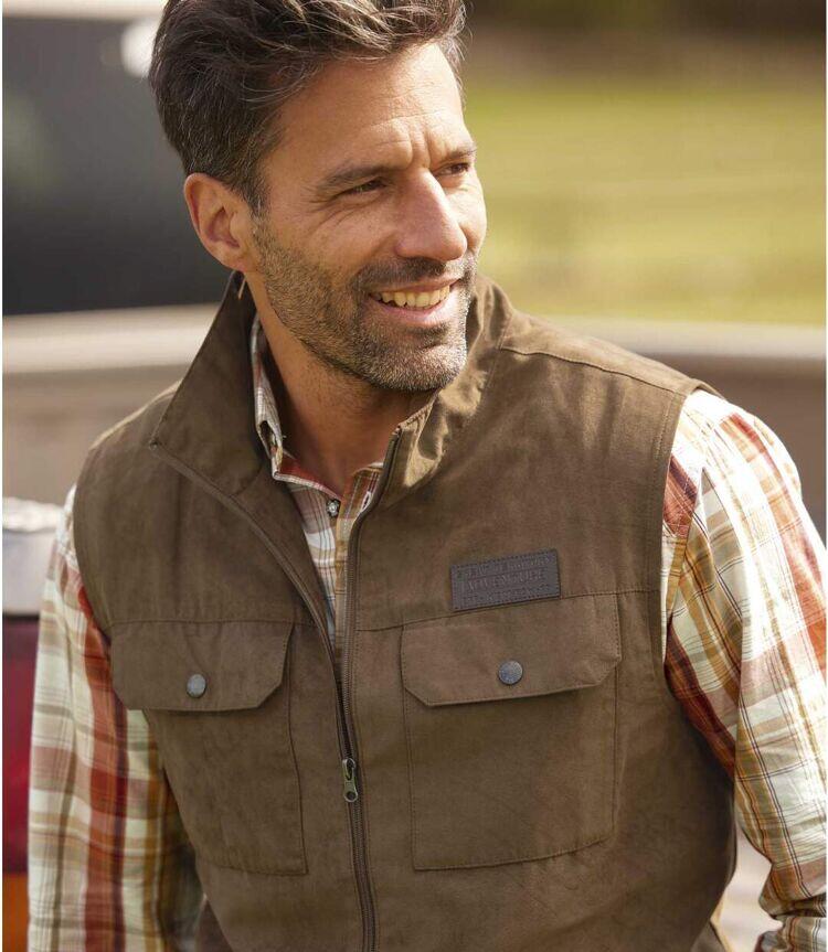 Gilet Sans Manches Suédine doublure Filet Aventure 5/6