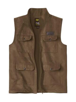 Gilet Sans Manches Suédine doublure Filet Aventure