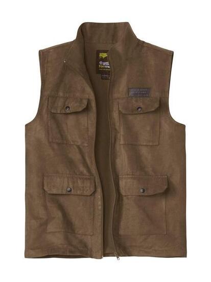 Gilet Sans Manches Suédine doublure Filet Aventure
