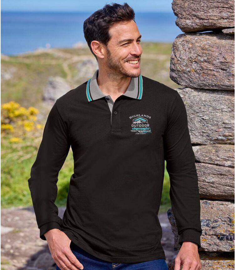 2er-Pack langärmelige Poloshirts 4/6