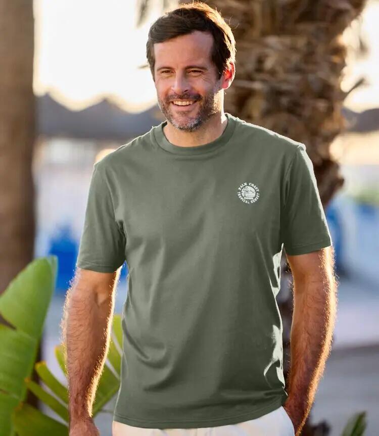 4er-Pack einfarbige T-Shirts aus Baumwolle 4/6