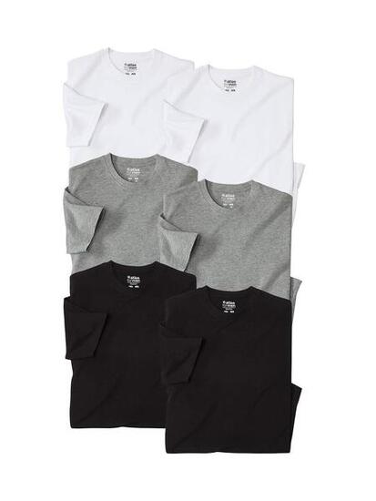 Lot de 6 Tee-Shirts Unis