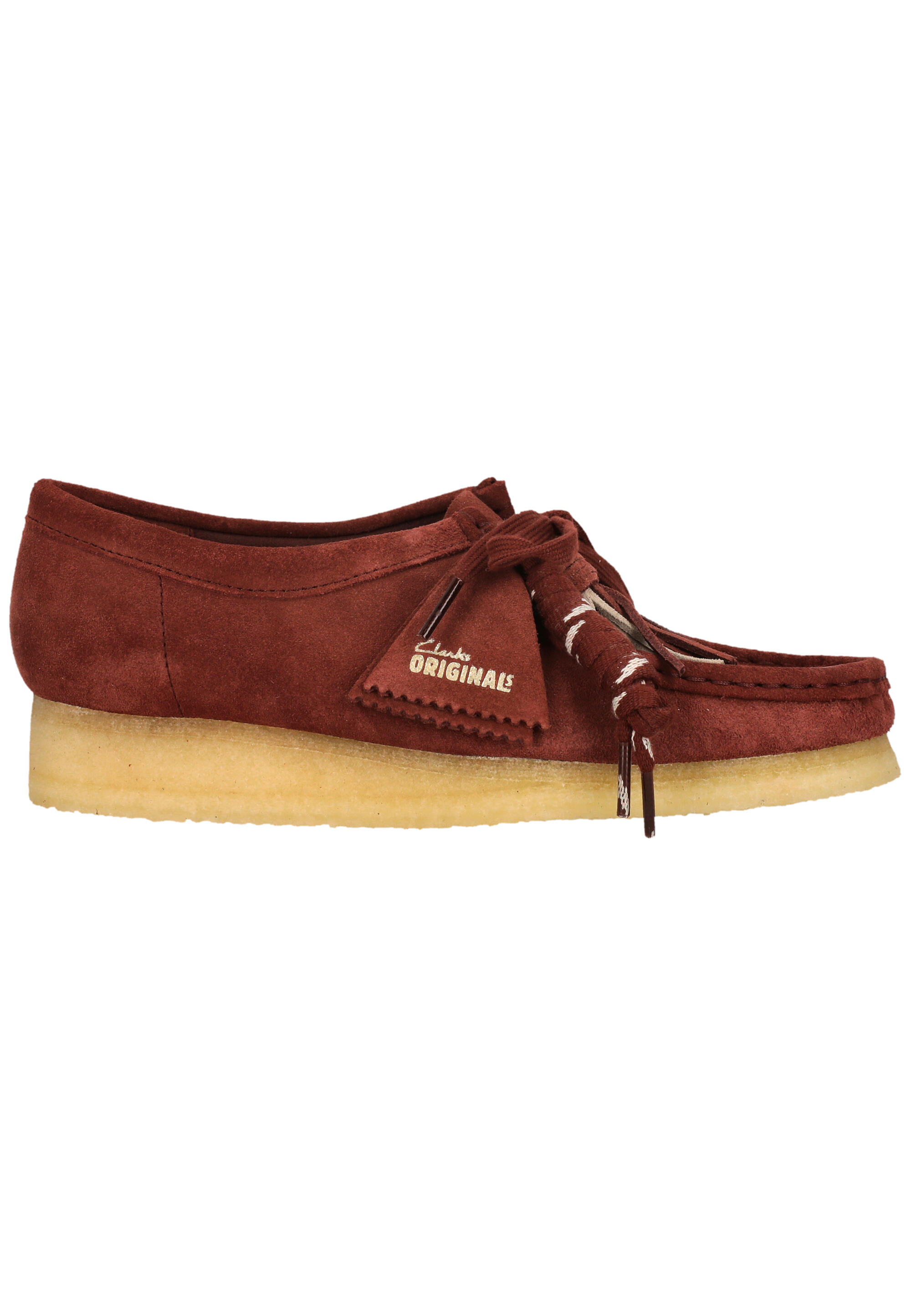 Schnürschuhe Wallabee. Deep Red Sde 3/5