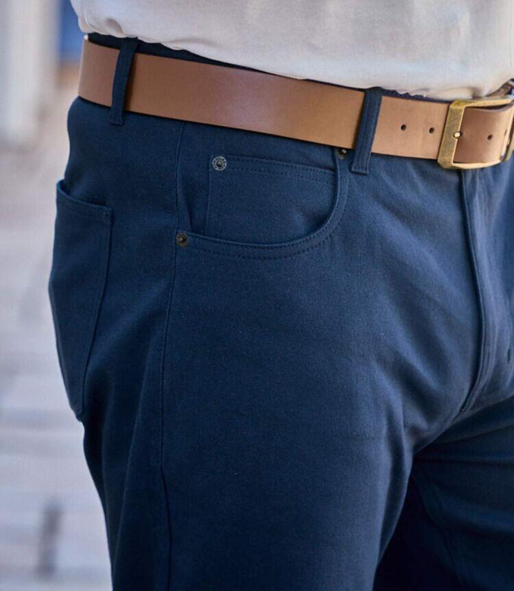 Pantalon Regular Twill Stretch Confort 3/3