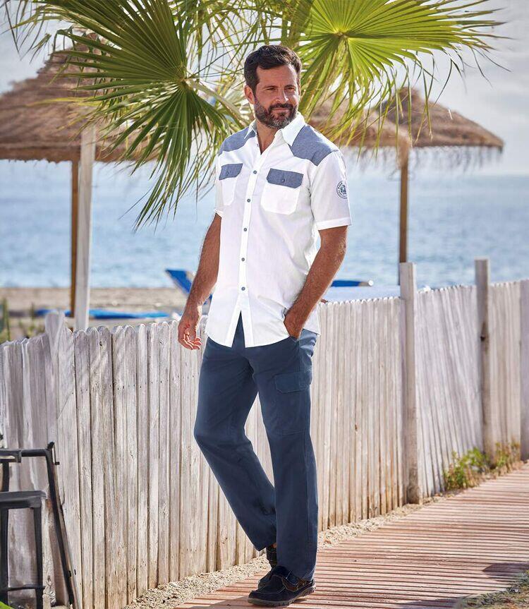 Le Pantalon Cargo en Toile Marine 2/4