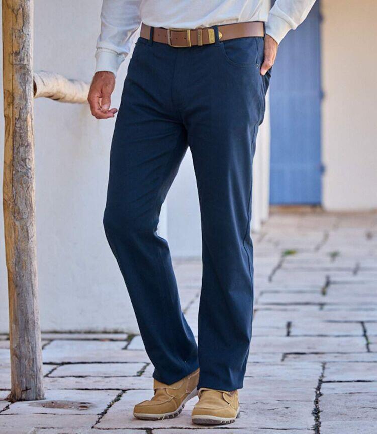 Pantalon Regular Twill Stretch Confort 2/3