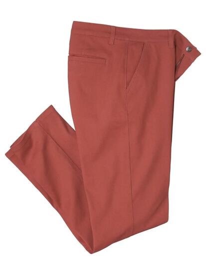 Pantalon Chino Regular Stretch Terracotta