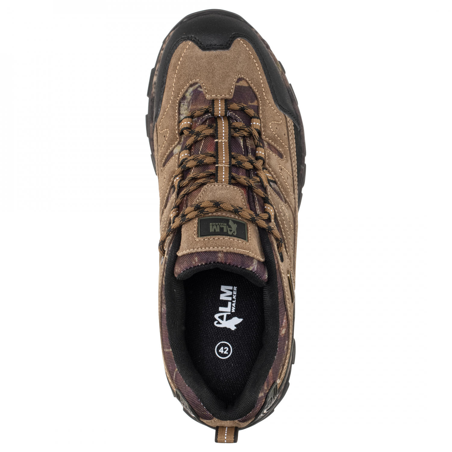 Almwalker Outdoor Sneaker Pindo Herren (Braun/Camouflage) Größe 41 2/5
