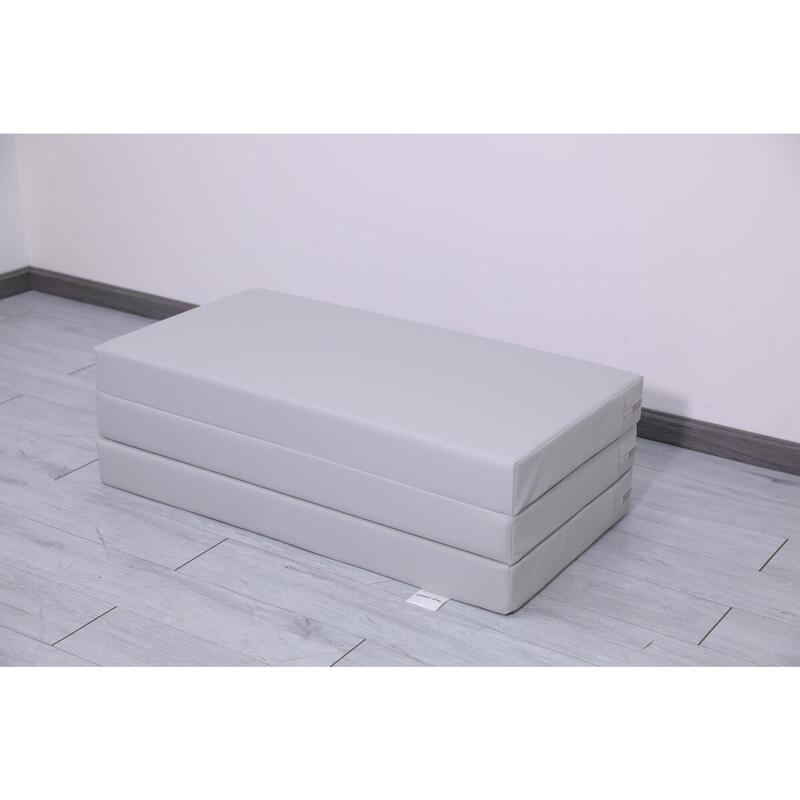 Saltea Gymnastic Satellite PU 150x100x10 cm - trei piese gri
