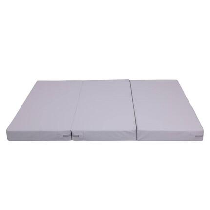 Materac Gimnastyczny Satellite Pu 150X100X10 Cm - Trzyczęściowy Szary