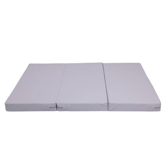 Materac Gimnastyczny Satellite Pu 150X100X10 Cm - Trzyczęściowy Szary
