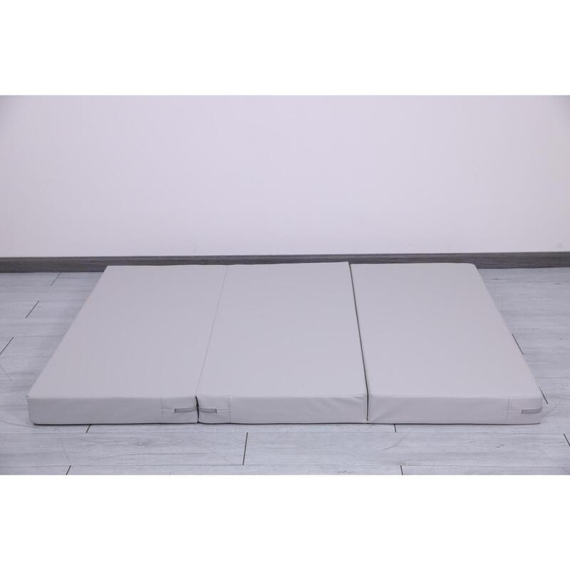 Saltea Gymnastic Satellite PU 150x100x10 cm - trei piese gri