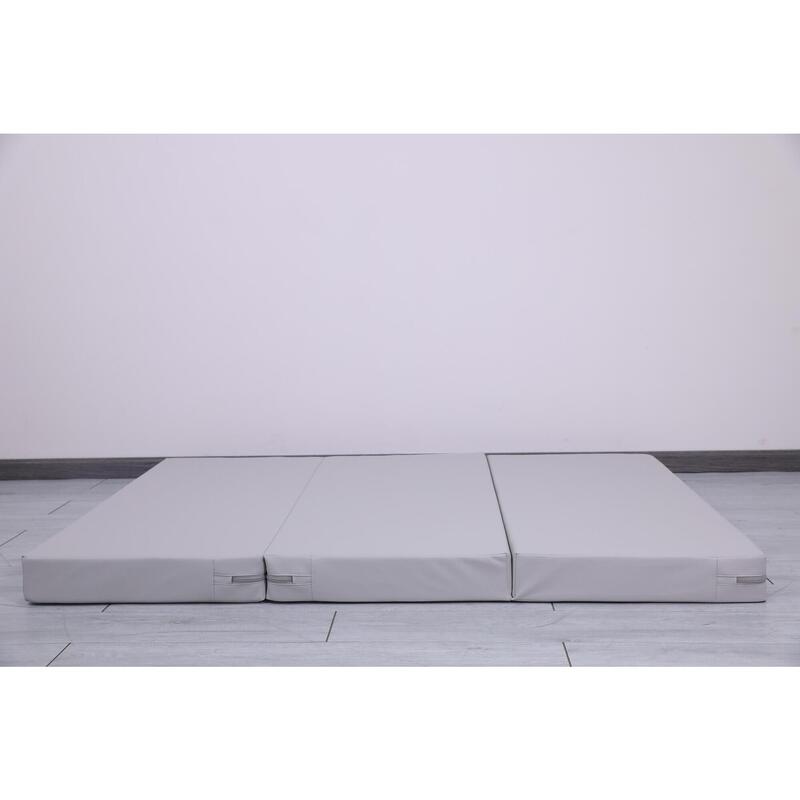 Saltea Gymnastic Satellite PU 150x100x10 cm - trei piese gri