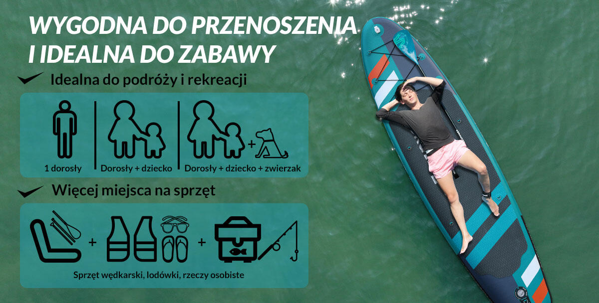 SUP SKATINGER Jade 320x81x15 cm (10'6'') allround plank 3/7
