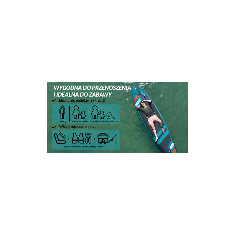 Placă SUP SKATINGER Jade 320x81x15 cm (10'6'') allround