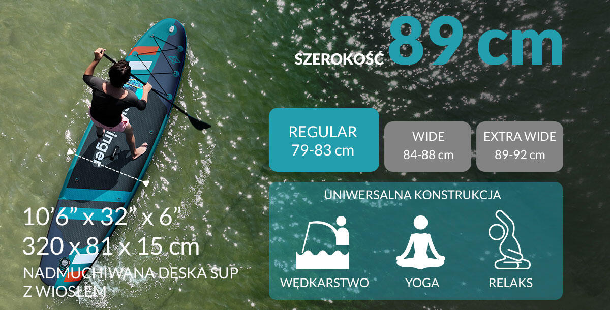 SUP SKATINGER Jade 320x81x15 cm (10'6'') allround plank 2/7