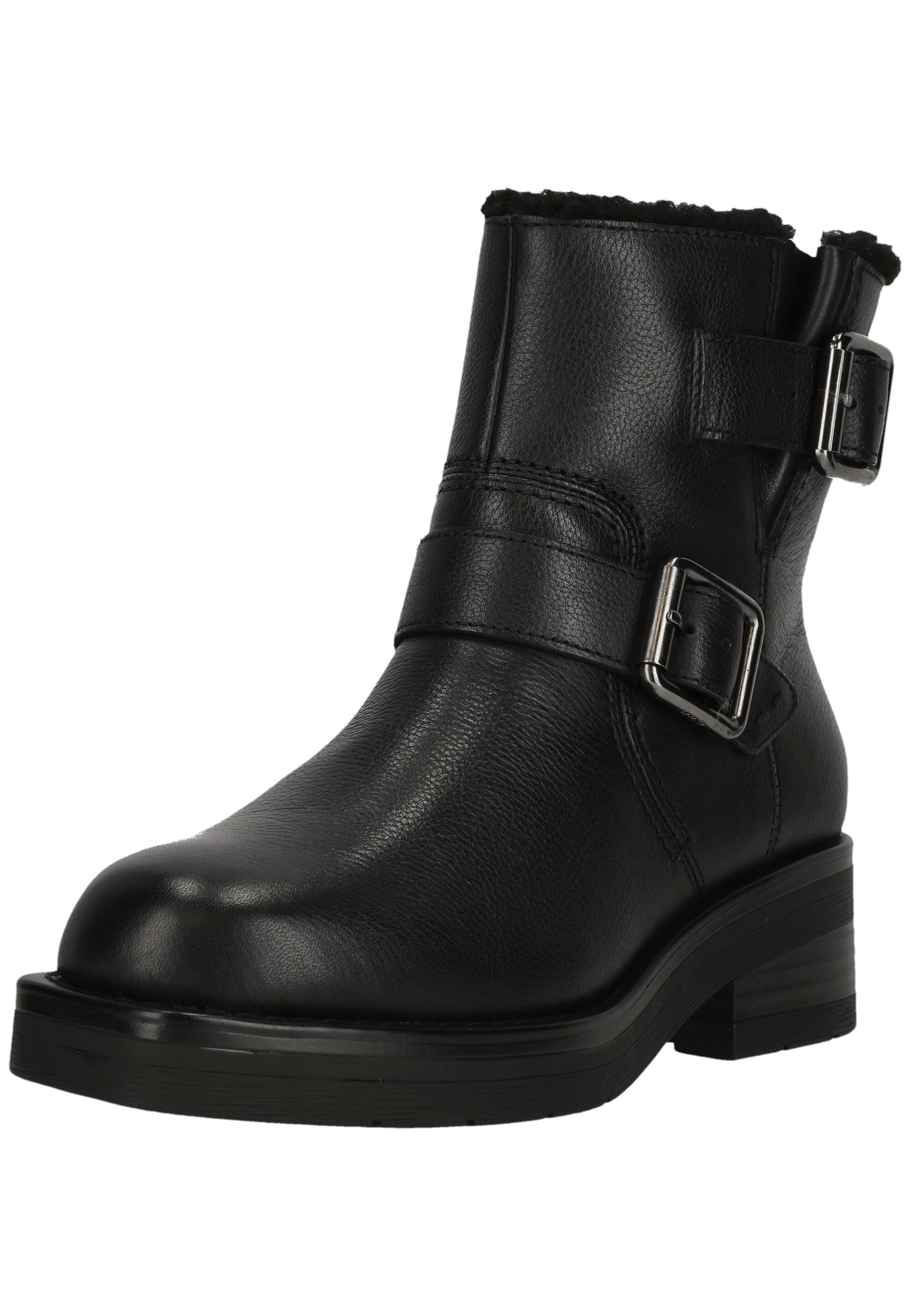 Stiefelette Rebelle Buckle Black WLined Lea 2/5