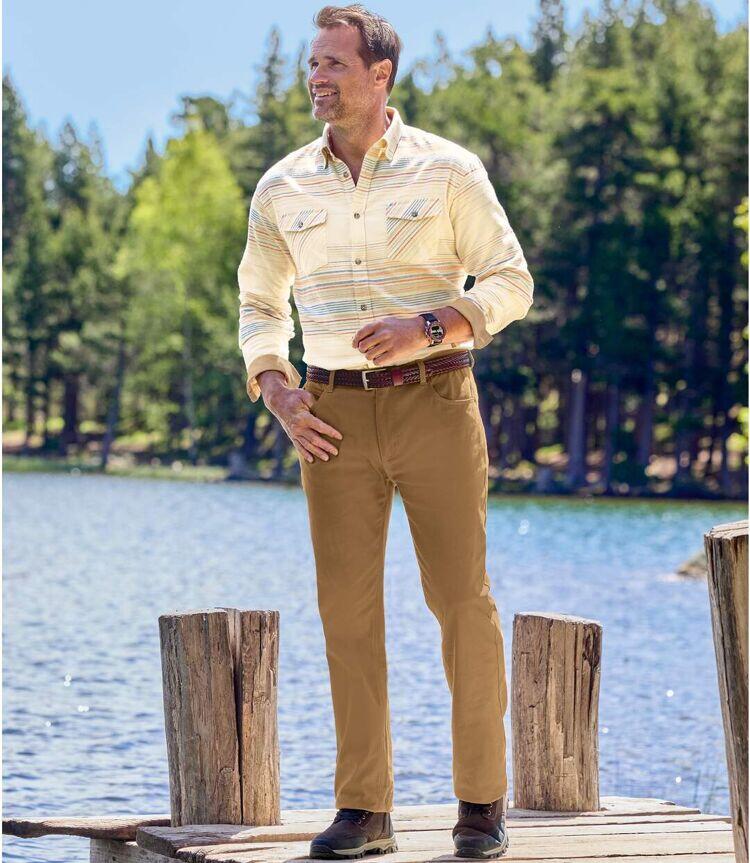 Hose aus Stretch-Twill mit 5 Taschen 3/3