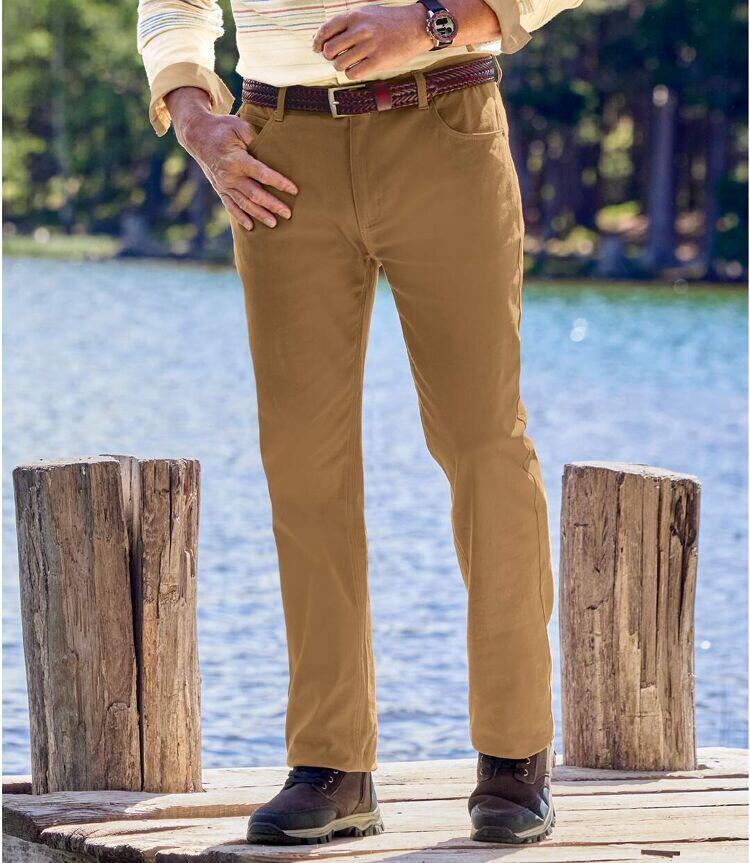 Hose aus Stretch-Twill mit 5 Taschen 2/3