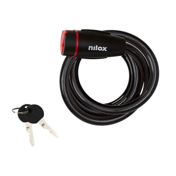 Candado de Cable para Bicicleta y Patinete – 1,5 m – Acero Flexible con Llaves 3/4