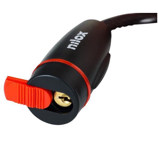 Candado de Cable para Bicicleta y Patinete – 1,5 m – Acero Flexible con Llaves 4/4