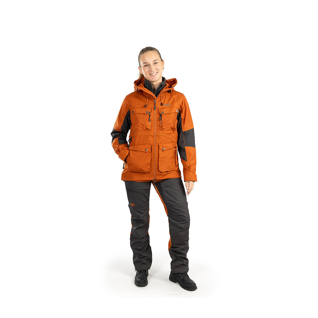 Veste hybride Arrak pour femme orange brûlé 7/7