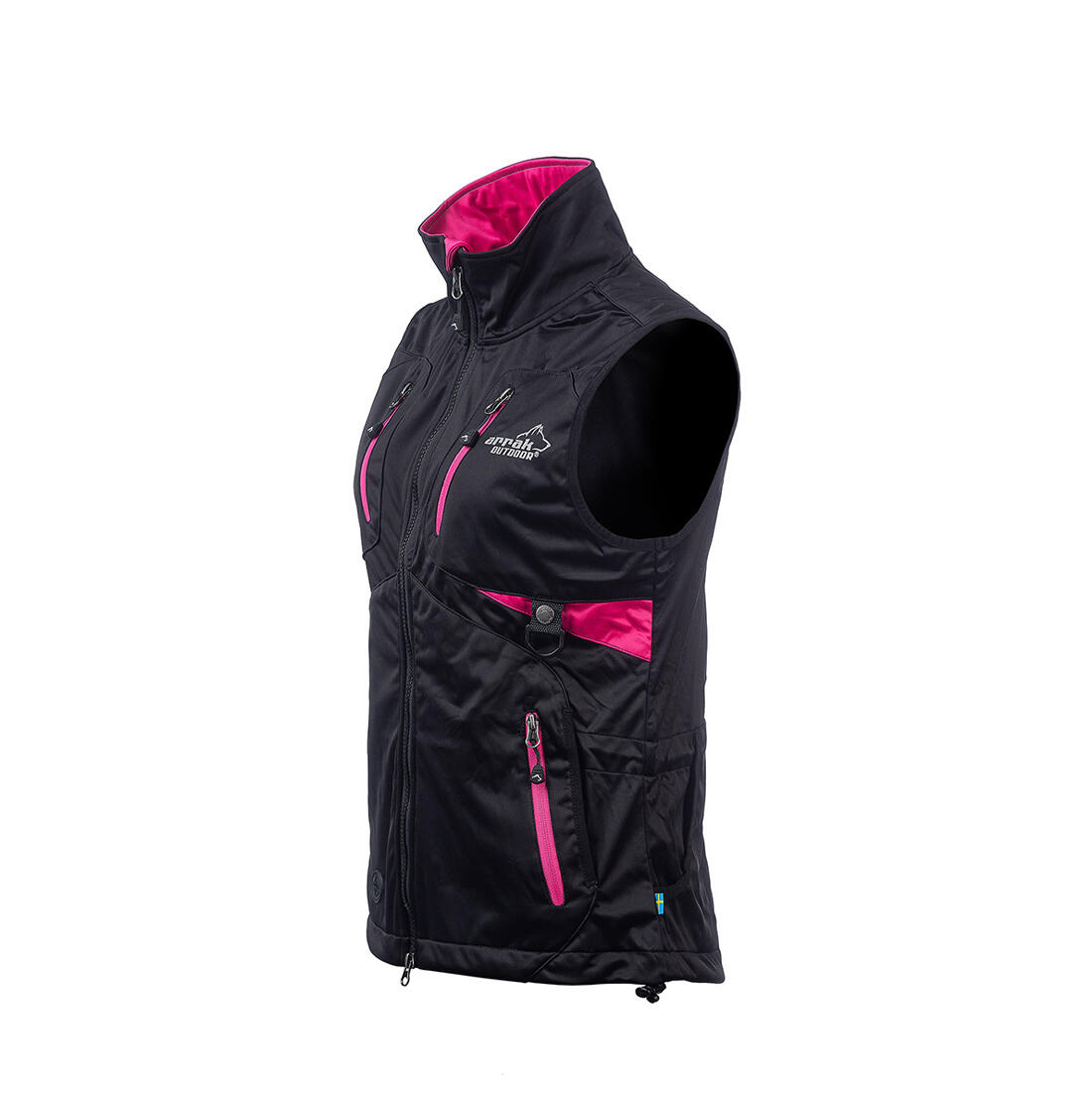 Gilet Acadia pour femme noir/rose 2/7