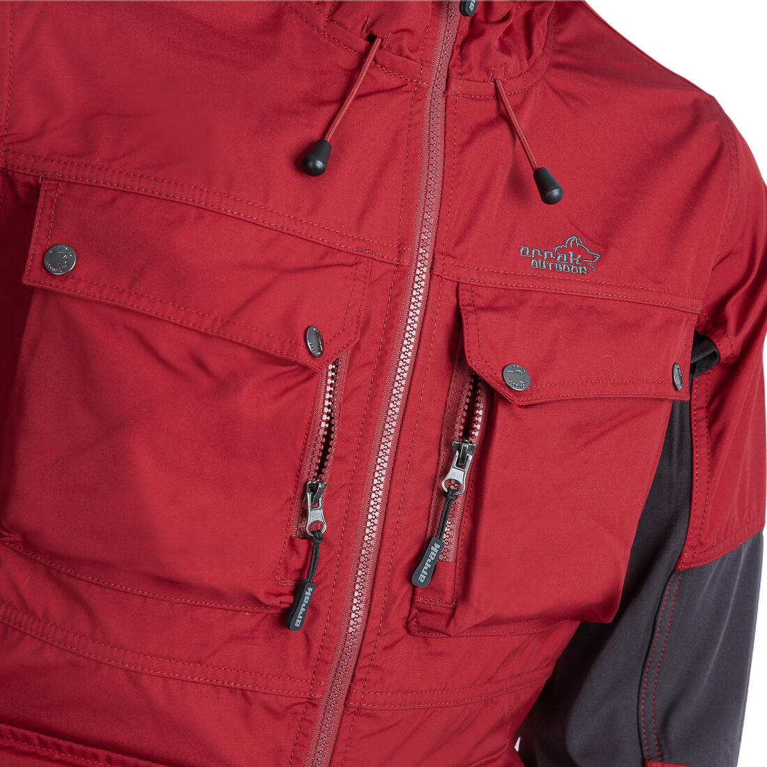 Arrak Hybridjacke Herren Dunkelrot 6/7